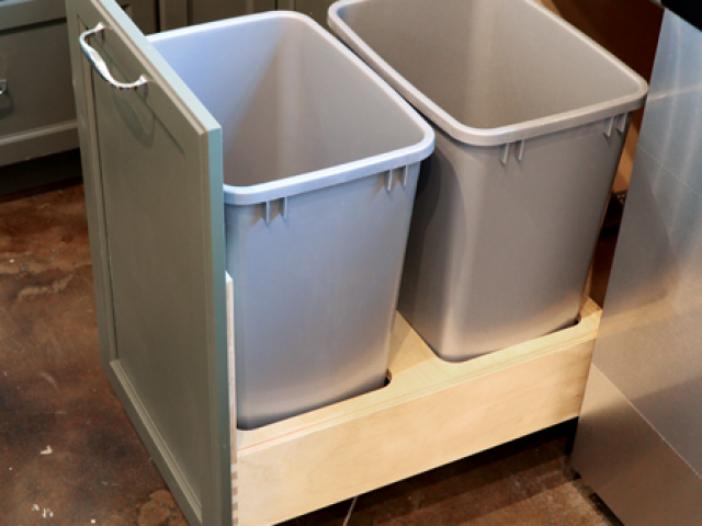 2 Bin Birch Garbage Pull Out