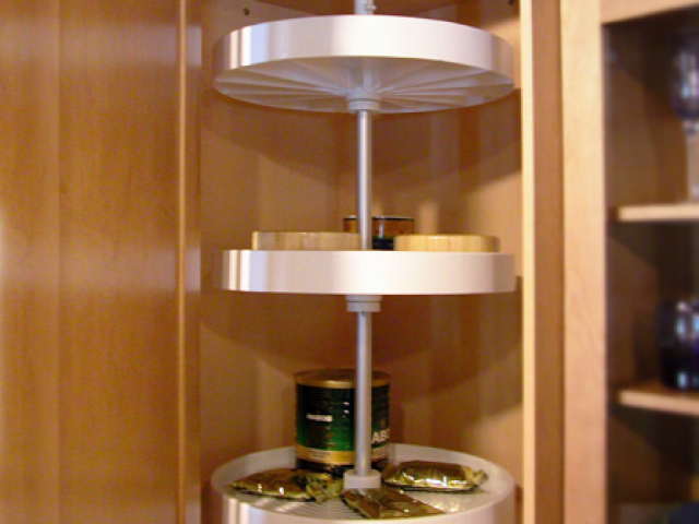 Upper Cabinet Round Lazy Susan