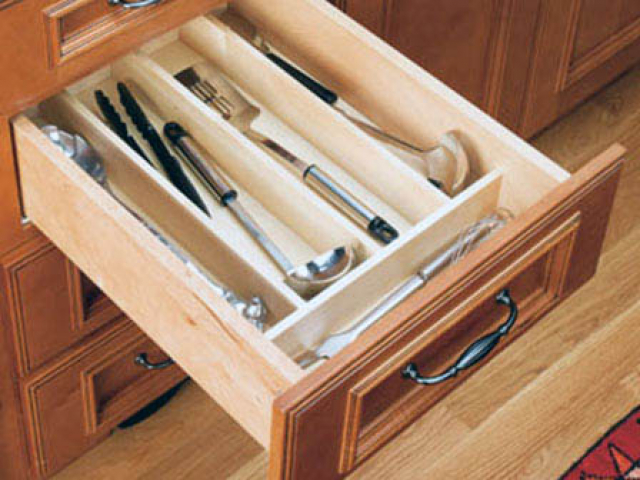 Wood Utensil Tray