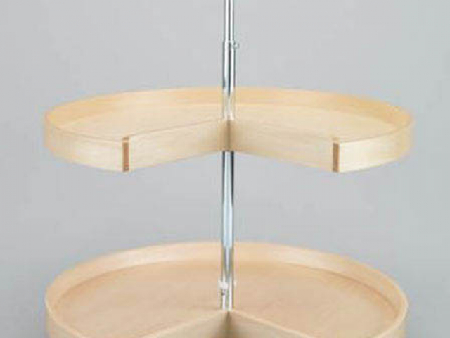 Wooden Pie Cut Lazy Susan