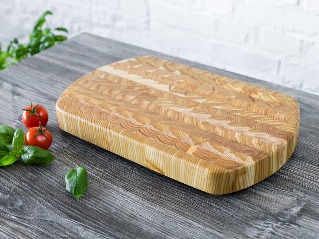 End curve cutting board