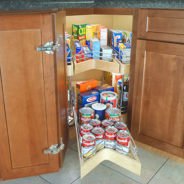 Lazy Susan with Drawers