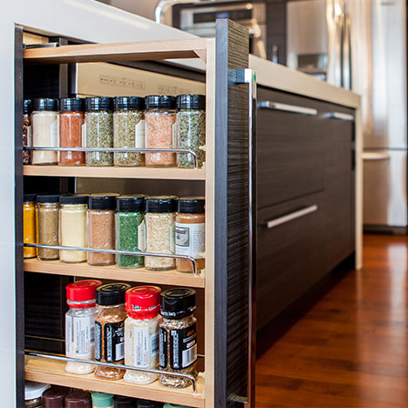 Pull Out Spice Rack Base
